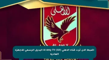 اضبط الآن تردد قناة الأهلي Al Ahly TV (SD) البديل الرسمي للأجهزة العادية